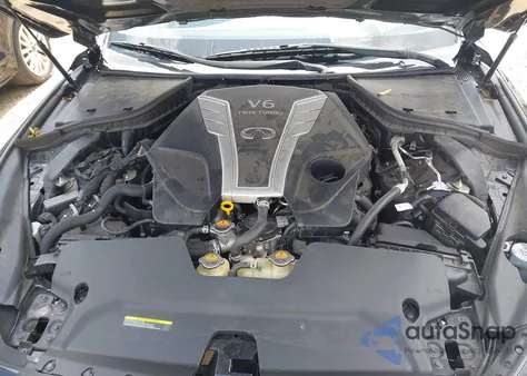 2017 Infiniti Q50 3.0T Red Sport 400 z USA, uszkodzony, nr VIN JN1FV7AP0HM851383